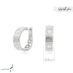 گوشواره نقره زنانه مدل GRL K01 - Image 4