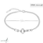 دستبند نقره زنانه مدل DEF K59 - Image 2