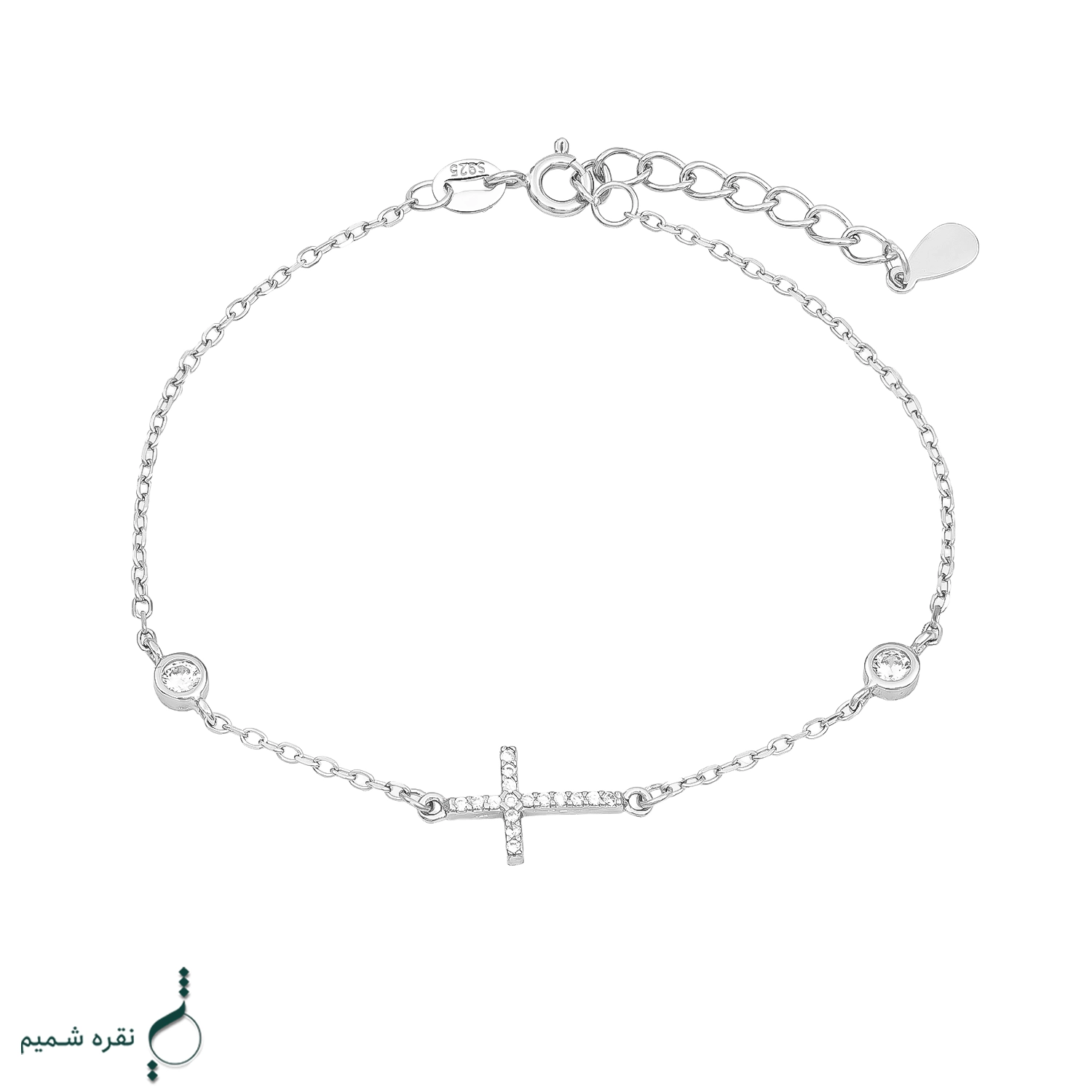 021 copy دستبند نقره زنانه مدل DEF K60 - Image 1