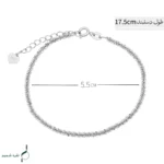 دستبند نقره زنانه مدل DEF K66 - Image 3