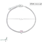 دستبند نقره زنانه مدل DEF K39 - Image 2