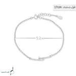 دستبند نقره زنانه مدل DEF K44 - Image 2