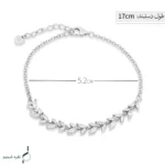 دستبند نقره زنانه مدل DEF K45 - Image 2