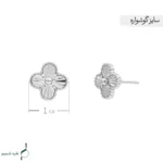 گوشواره نقره زنانه مدل GRL K04 - Image 3