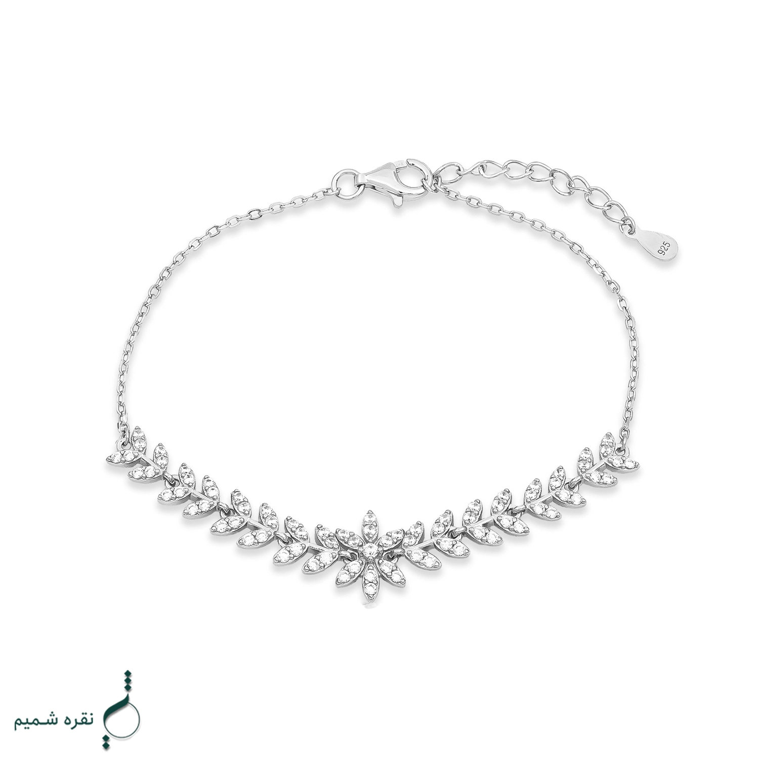 06 copy1 دستبند نقره زنانه مدل DEF K46 - Image 1