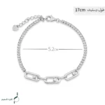 دستبند نقره زنانه مدل DEF K48 - Image 2