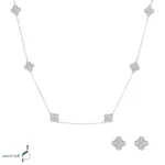نیم ست نقره زنانه مدل NWE K60