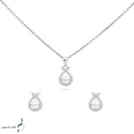 نیم ست نقره زنانه مدل NWE K50