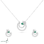نیم ست نقره زنانه مدل NWE K48