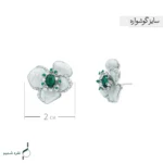 گوشواره نقره زنانه مدل GRL K03 - Image 3