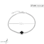 دستبند نقره زنانه مدل DEF K71 - Image 3