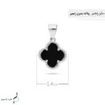 پلاک نقره زنانه مدل CNE K18 - Image 3