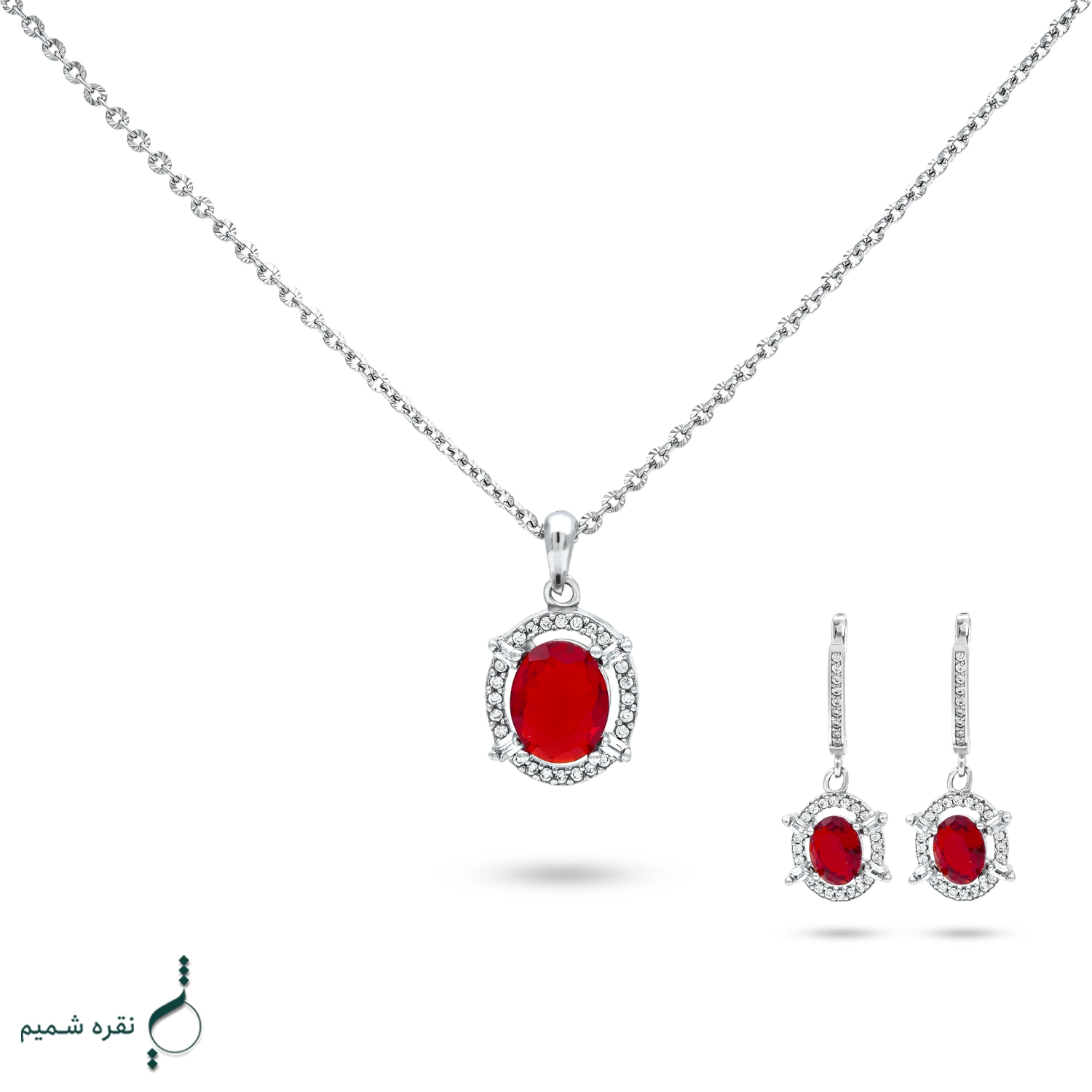2 نیم ست نقره زنانه مدل NWE K34 - Image 1