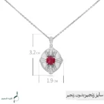 نیم ست نقره زنانه مدل NWE K55 - Image 5
