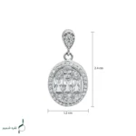 نیم ست نقره زنانه مدل NWE K28 - Image 6