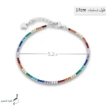 دستبند نقره زنانه مدل DEF K37 - Image 2