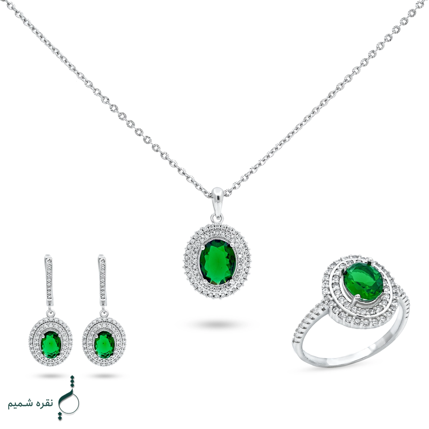 5 نیم ست نقره زنانه مدل NWE K35 - Image 1