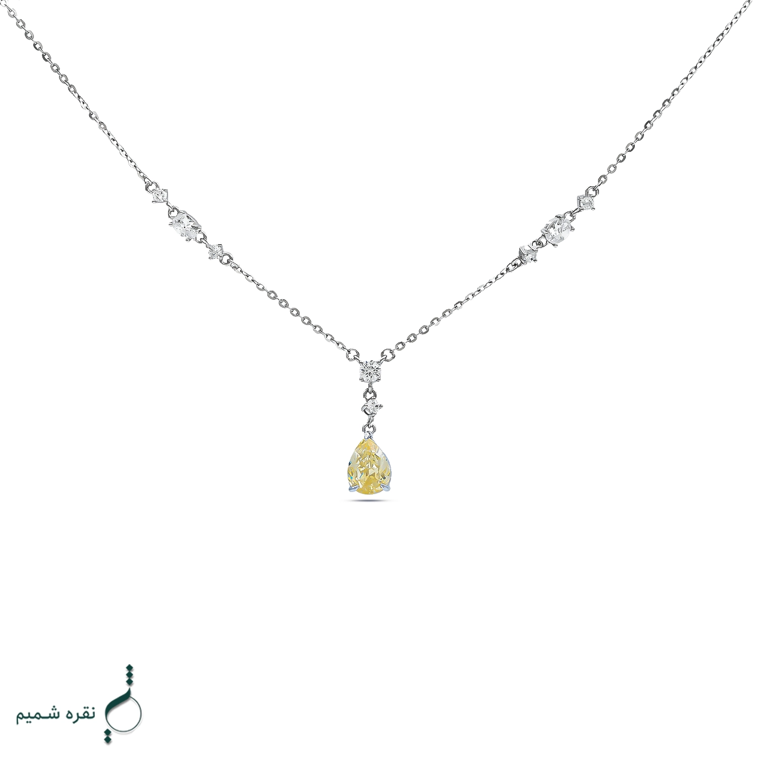 8e copy گردنبند نقره زنانه مدل CNE K08 - Image 1