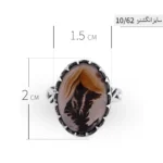 انگشتر مردانه نقره شجر قائنات مدل ANA-M02 - Image 3