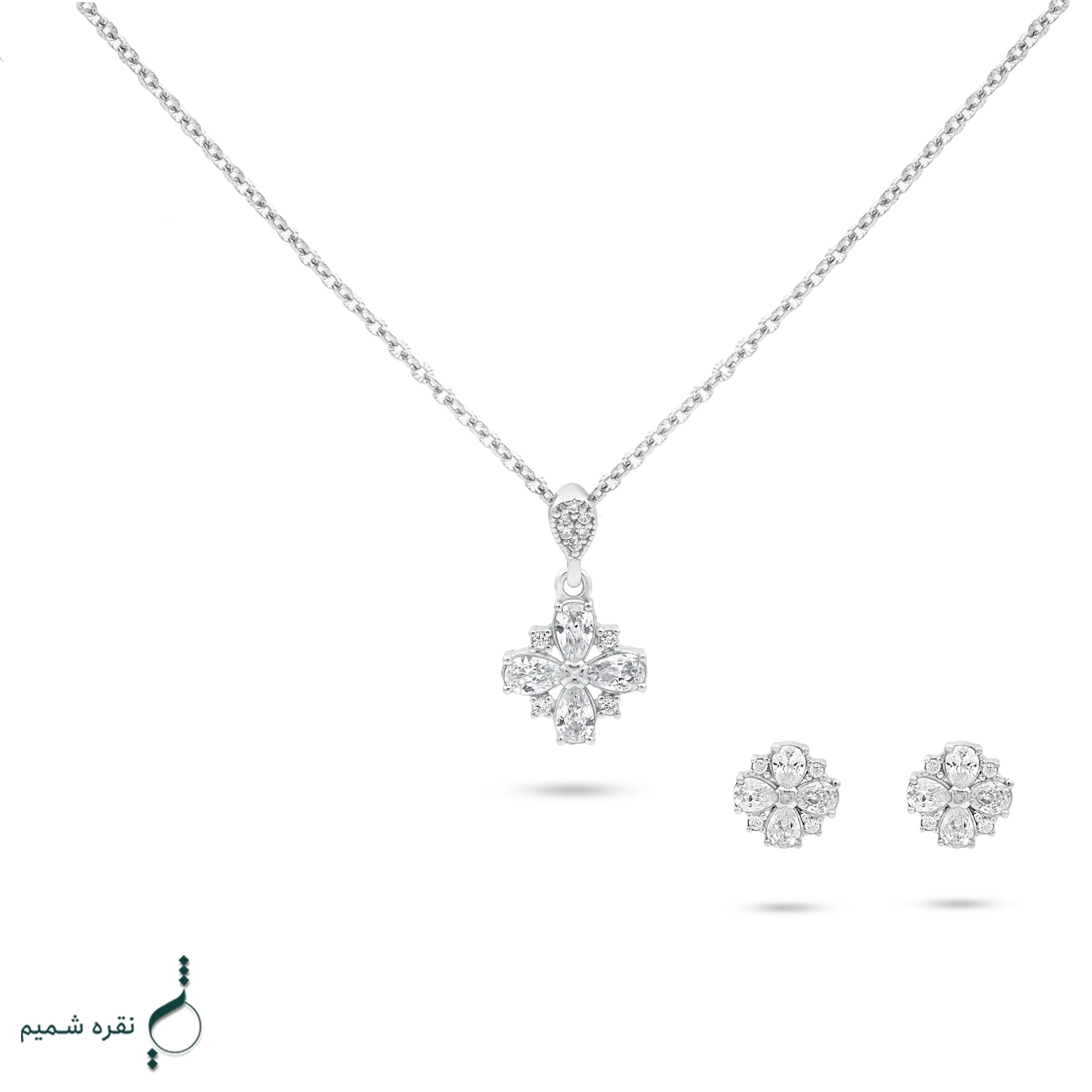 logo1 copy 2012 نیم ست نقره زنانه مدل NWE K43 - Image 1