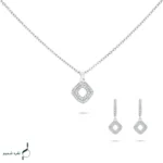 نیم ست نقره زنانه مدل NWE K40