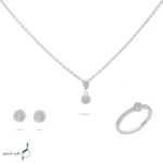 نیم ست نقره زنانه مدل NWE K44
