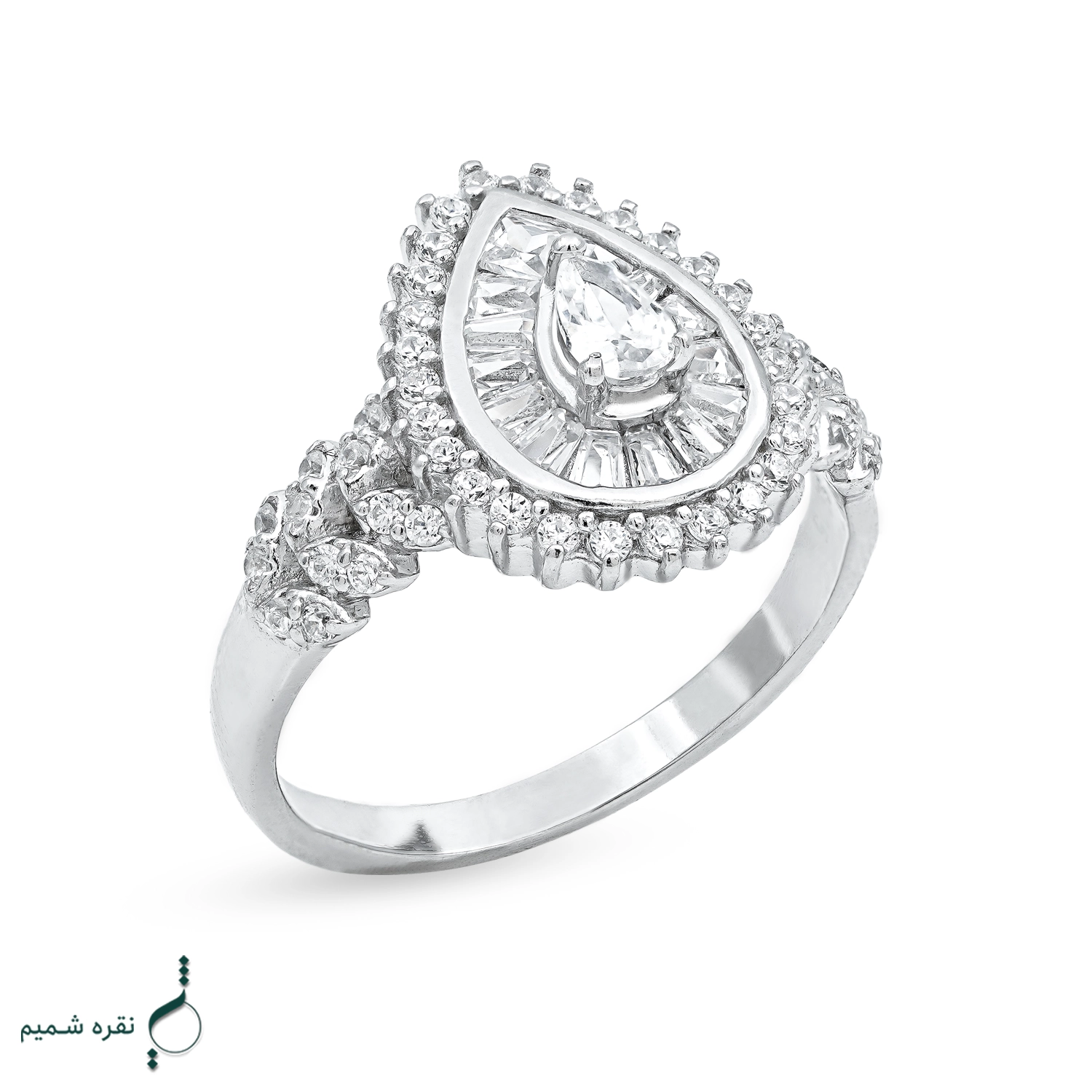 1 انگشتر نقره زنانه مدل AWO-K04 - Image 1