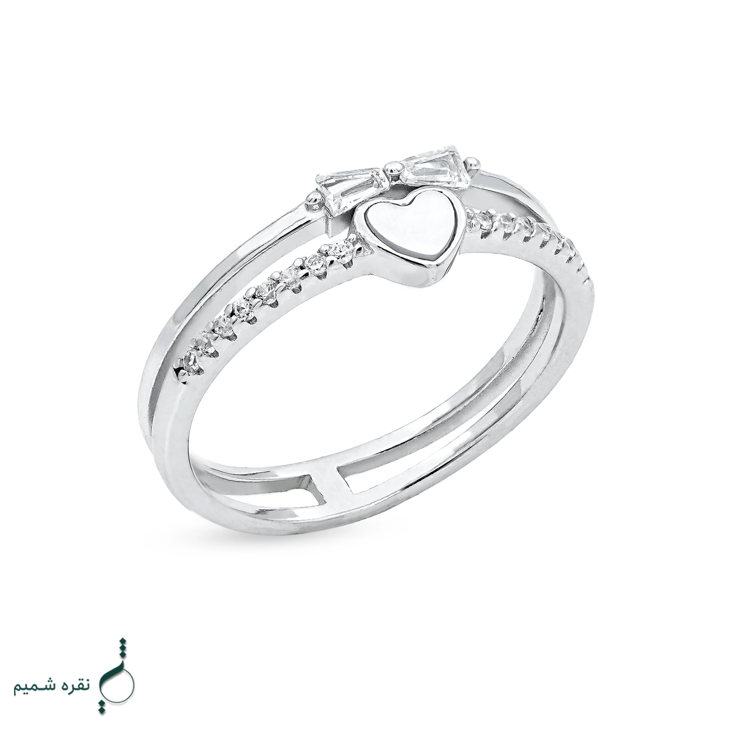 1 انگشتر نقره زنانه مدل AWO-K15 - Image 1