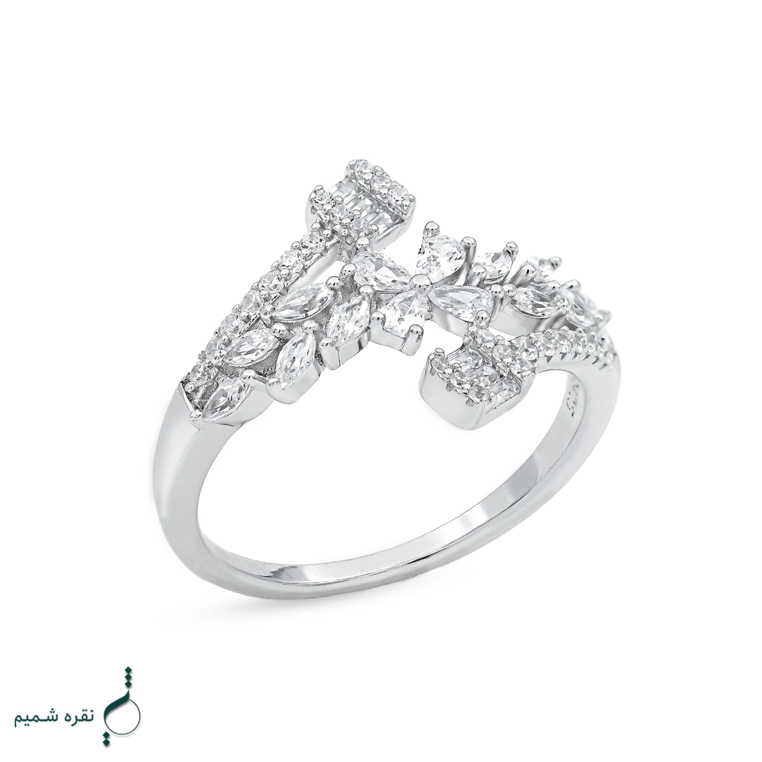 12 انگشتر نقره زنانه مدل AWO-K136 - Image 1
