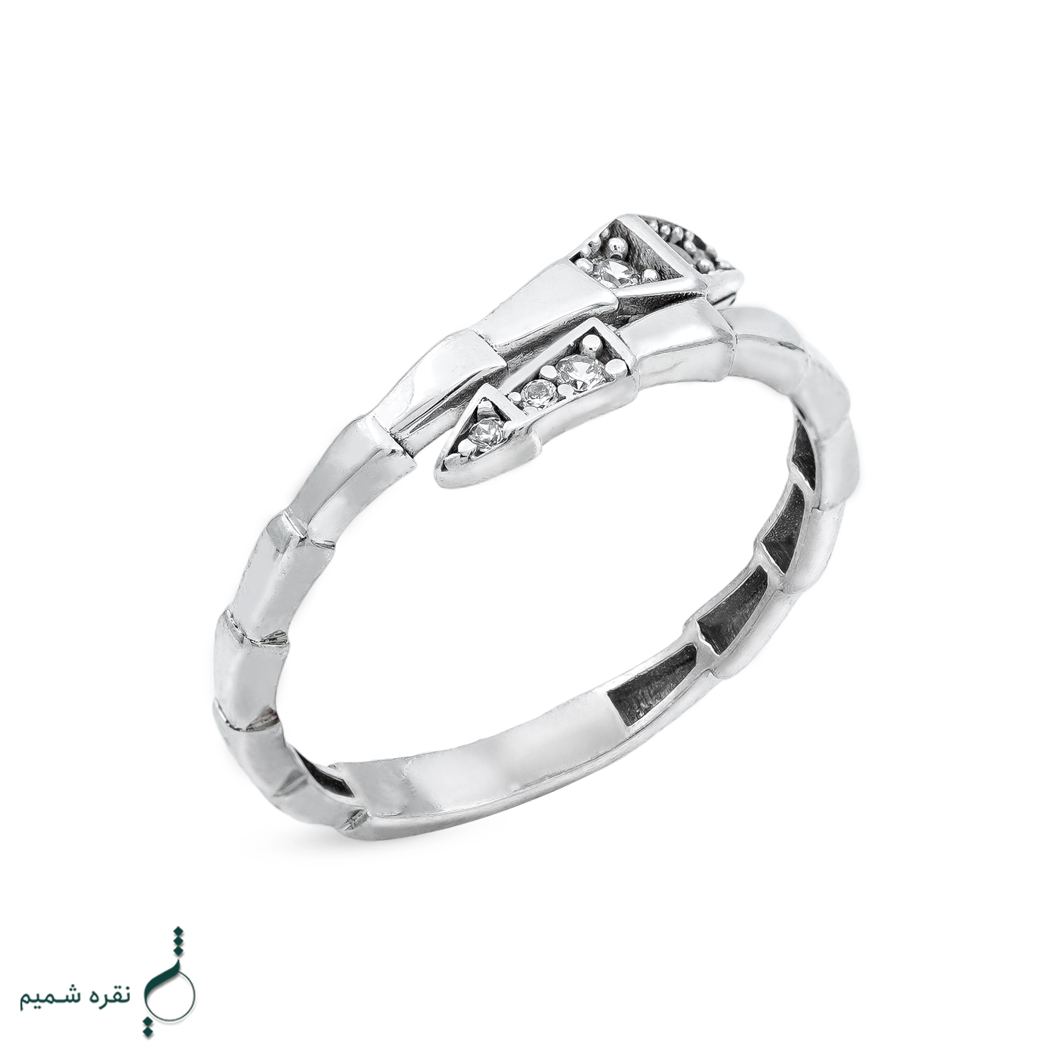 12 انگشتر نقره زنانه مدل AWO-K27 - Image 1