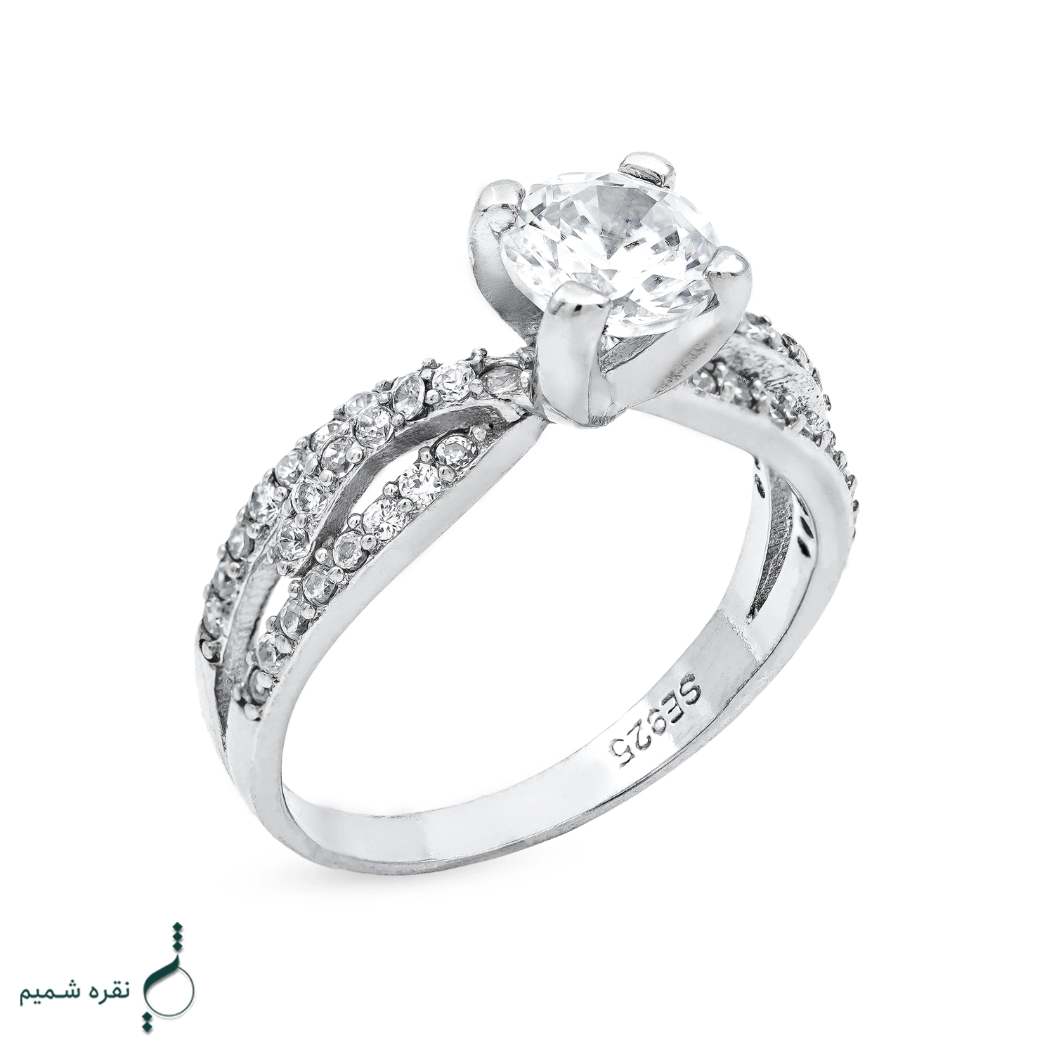 2 2 انگشتر نقره زنانه مدل AWO-K10 - Image 1
