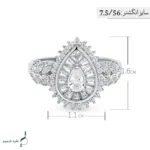 انگشتر نقره زنانه مدل AWO-K04 - Image 4