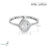 انگشتر نقره زنانه مدل AWO-K11 - Image 4