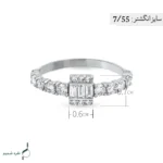 انگشتر نقره زنانه مدل AWO-K95 - Image 3