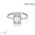 انگشتر نقره زنانه مدل AWO-K99 - Image 3