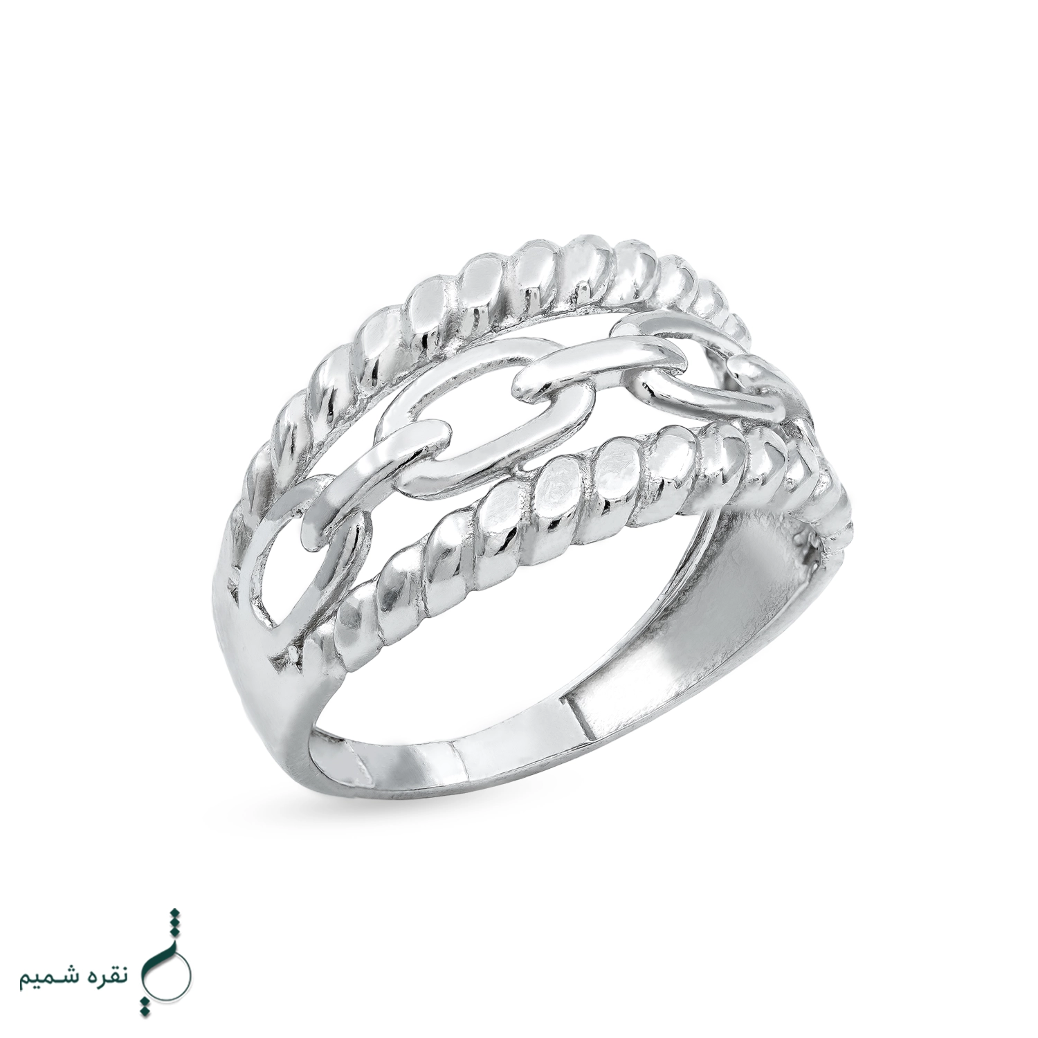 8 انگشتر نقره زنانه مدل AWO-K17 - Image 1