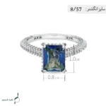 انگشتر نقره زنانه مدل AWO-K135 - Image 4