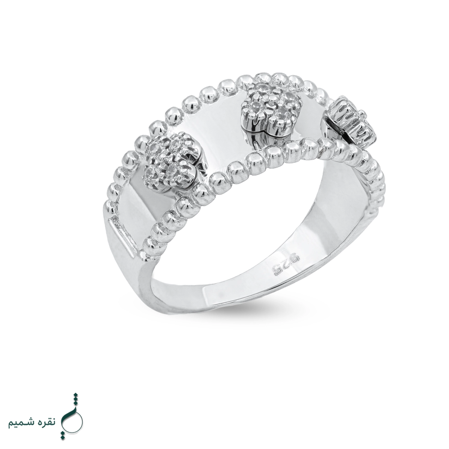 logo1 copy hyhn انگشتر نقره زنانه مدل AWO-K102 - Image 1