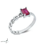 انگشتر نقره زنانه مدل AWO-K37
