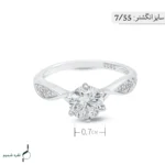 انگشتر نقره زنانه مدل AWO-K111 - Image 4