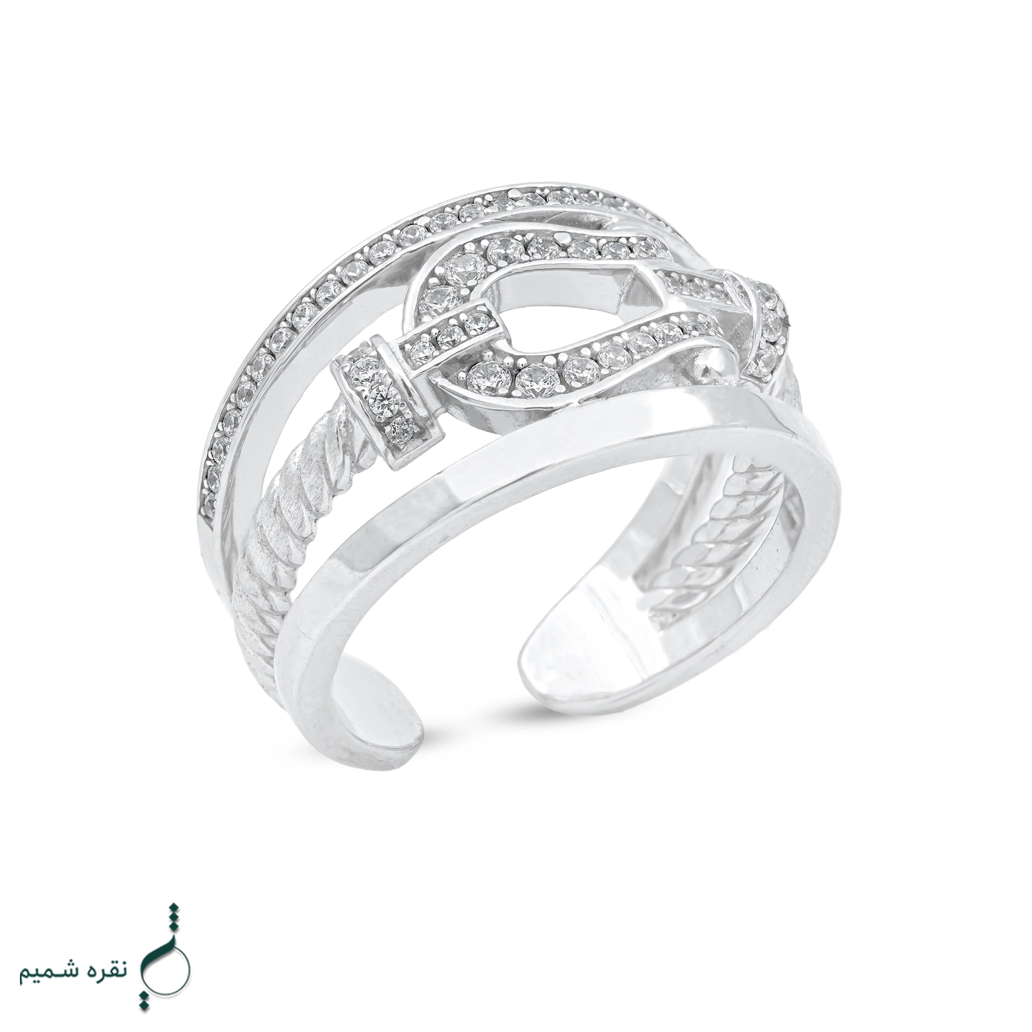 logo1 copyhgnj انگشتر نقره زنانه مدل AWO-K101 - Image 1