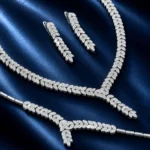 سرویس نقره زنانه مجلسی جواهری طرح برگ SLR-B29 - Image 5
