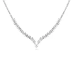 سرویس نقره زنانه مجلسی جواهری طرح خوشه برگ SLR-B04 - Image 2