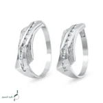 حلقه ست نقره زنانه و مردانه مدل HSE K49