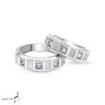 حلقه ست نقره زنانه و مردانه مدل HSE K48 - Image 3