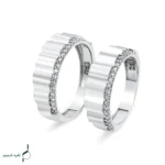 حلقه ست نقره نامزدی زنانه و مردانه مدل HSE-K68