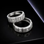 حلقه ست نقره زنانه و مردانه مدل HSE K48 - Image 2