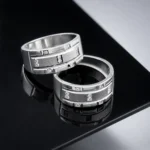 حلقه ست نقره زنانه و مردانه مدل HSE-K71 - Image 2
