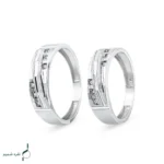 حلقه ست نقره نامزدی زنانه و مردانه مدل HSE K32