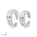 حلقه ست نقره نامزدی زنانه و مردانه مدل HSE K41